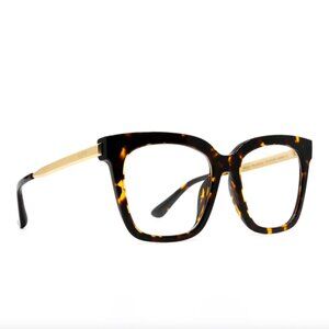 DIFF Eyewear Bella Polarized Tortoiseshell Blue Light Glasses (Case Included)
